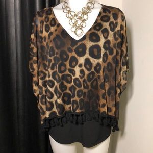 Poncho blouse